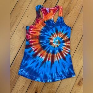 One of a Kind Tie-Dye Women's Racerback Tank Medium